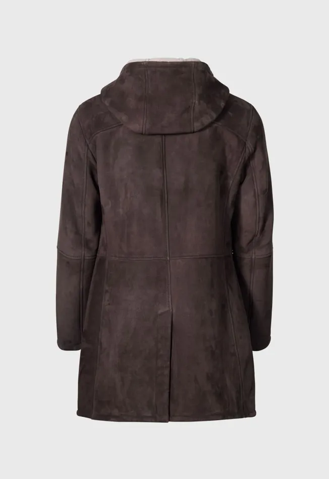Men Long Shearling Coat Chocolate Paul Stuart Outerwear Men Long Shearling Coat Chocolate Paul Stuart Outerwear