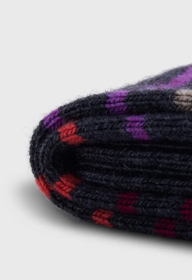 Men Multicolor Stripe Sock Denim Paul Stuart Socks Men Multicolor Stripe Sock Denim Paul Stuart Socks