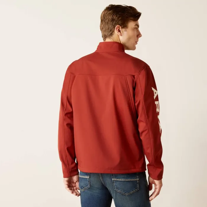 Men New Team Softshell Jacket Fired Brick Ariat Jackets and Vests Men New Team Softshell Jacket Fired Brick Ariat Jackets and Vests