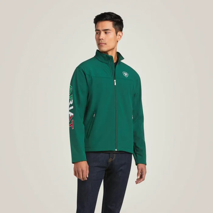 Men New Team Softshell MEXICO Jacket Verde Ariat Jackets and Vests Men New Team Softshell MEXICO Jacket Verde Ariat Jackets and Vests