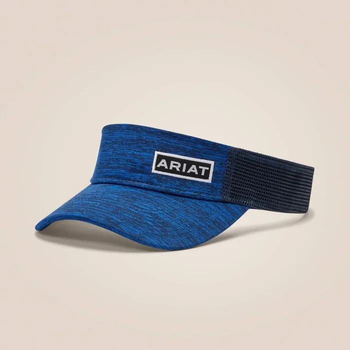 Men Offset Logo Visor Blue Ariat Hats and Caps