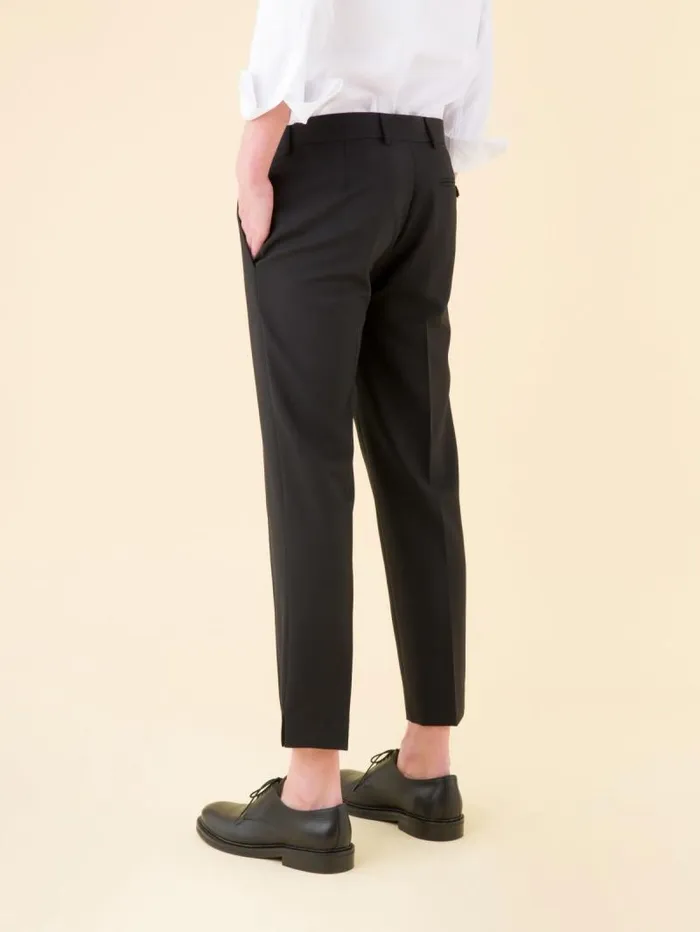 Men Pants Agns B Black Woollen Jam Pants Men Pants Agns B Black Woollen Jam Pants