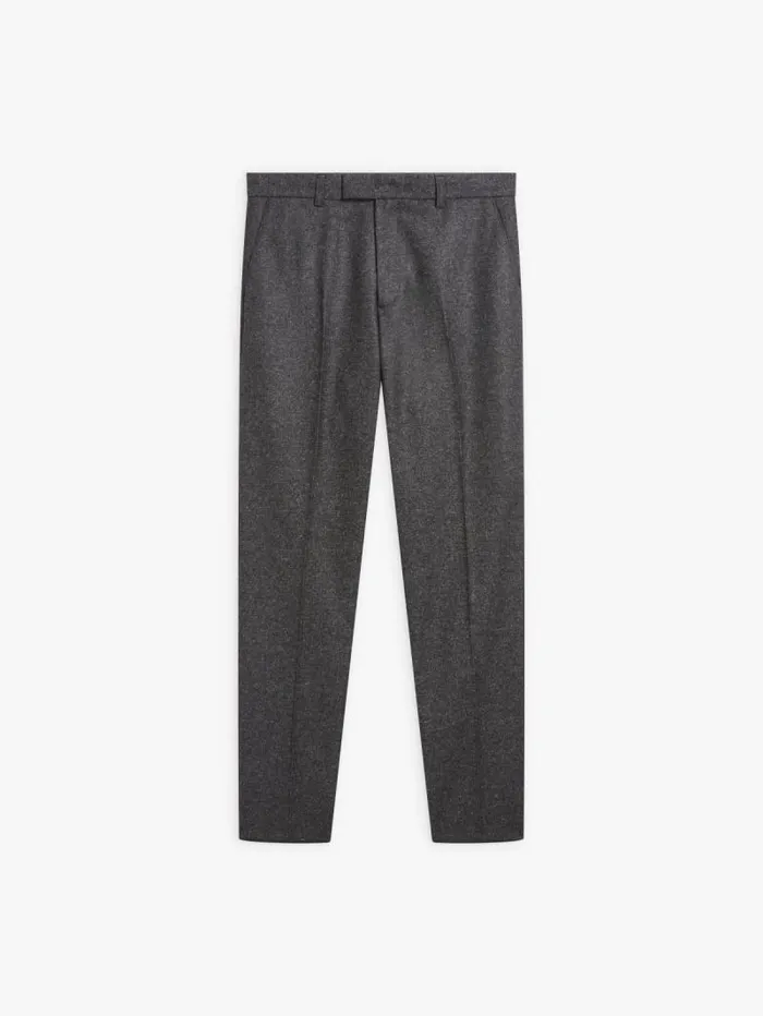 Men Pants Agns B Grey Tweed Wool Straight Leg Perfect Pants