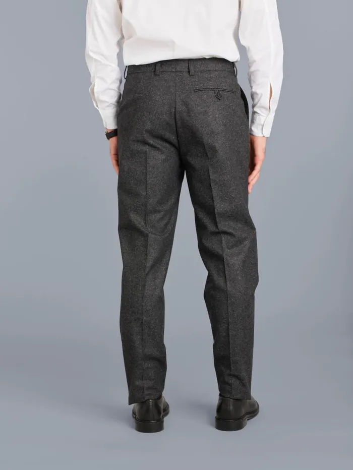 Men Pants Agns B Grey Tweed Wool Straight Leg Perfect Pants