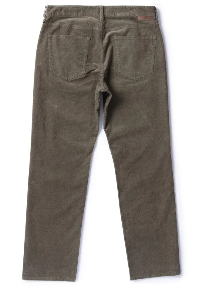 Men Pants and Denim Vissla Border C Cord 5 Pkt Pant Dark Olive
