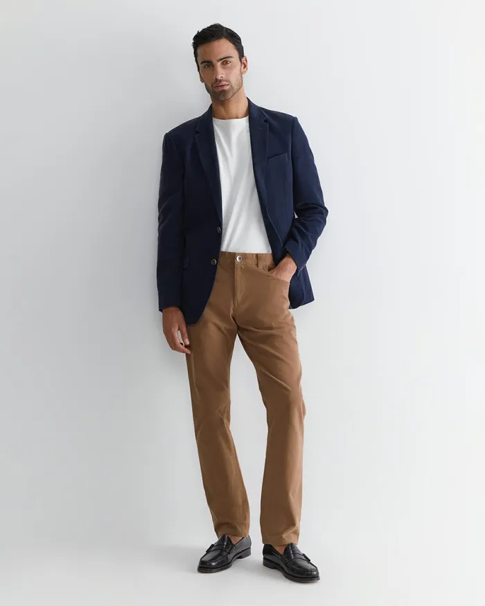 Men Pants Sportscraft Bedford Jean Chestnut