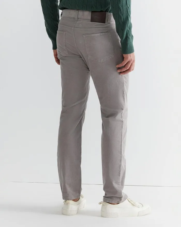 Men Pants Sportscraft Cooper Cord Misty Grey