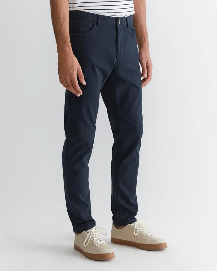 Men Pants Sportscraft Tapered Bedford Jean French Navy