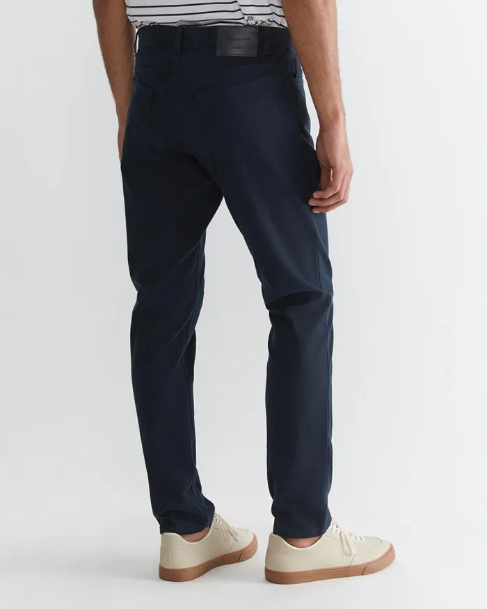 Men Pants Sportscraft Tapered Bedford Jean French Navy