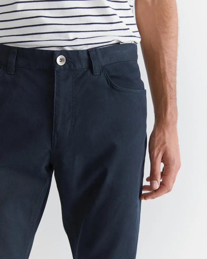Men Pants Sportscraft Tapered Bedford Jean French Navy