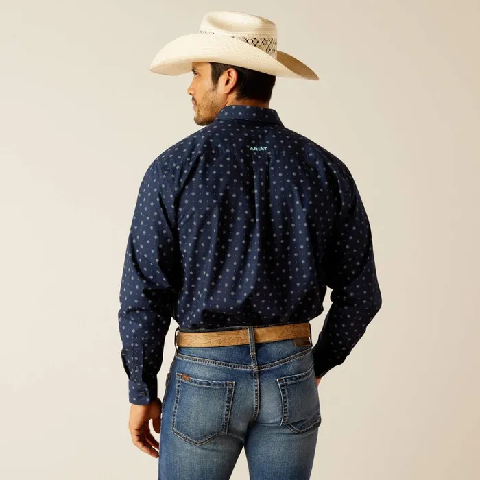 Men Percy Classic Fit Shirt Midnight Ariat Button Down Shirts Men Percy Classic Fit Shirt Midnight Ariat Button Down Shirts