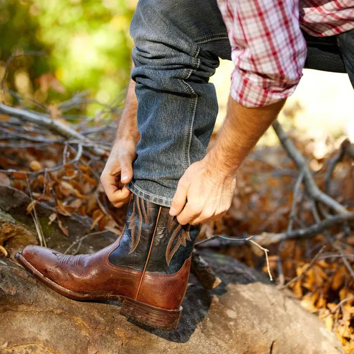Men Plano Western Boot Gingersnap Ariat Western Boots