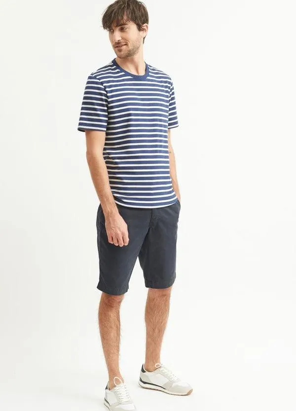 Men PLOUIDER Navy Ecru Saint James Breton Striped Shirts Men PLOUIDER Navy Ecru Saint James Breton Striped Shirts