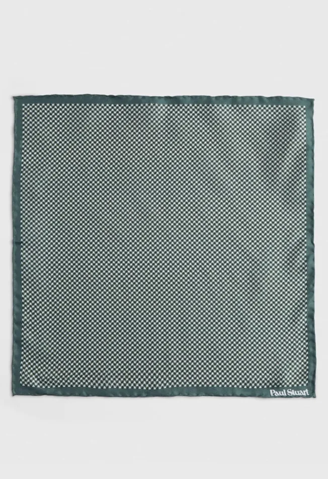 Men Printed Silk Houndstooth Pocket Square Black Paul Stuart Pocket Squares Men Printed Silk Houndstooth Pocket Square Black Paul Stuart Pocket Squares