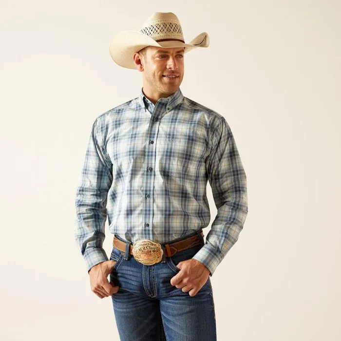 Men Pro Series Emiliano Classic Fit Shirt Blue Heaven Ariat Button Down Shirts