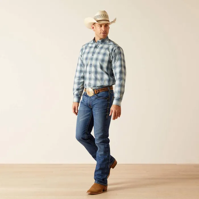 Men Pro Series Emiliano Classic Fit Shirt Blue Heaven Ariat Button Down Shirts Men Pro Series Emiliano Classic Fit Shirt Blue Heaven Ariat Button Down Shirts