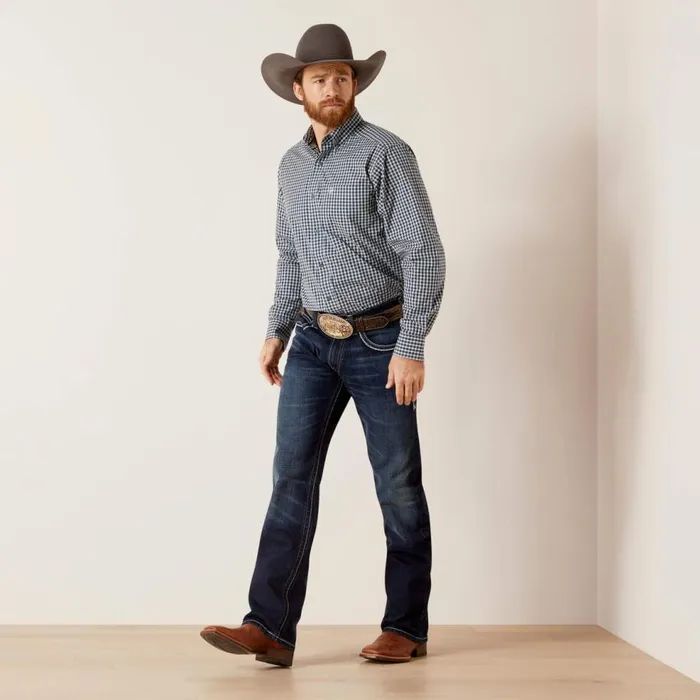 Men Pro Series Gannon Fitted Shirt Sky Blue Ariat Button Down Shirts Men Pro Series Gannon Fitted Shirt Sky Blue Ariat Button Down Shirts