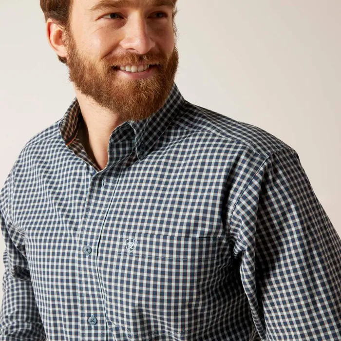 Men Pro Series Gannon Fitted Shirt Sky Blue Ariat Button Down Shirts Men Pro Series Gannon Fitted Shirt Sky Blue Ariat Button Down Shirts