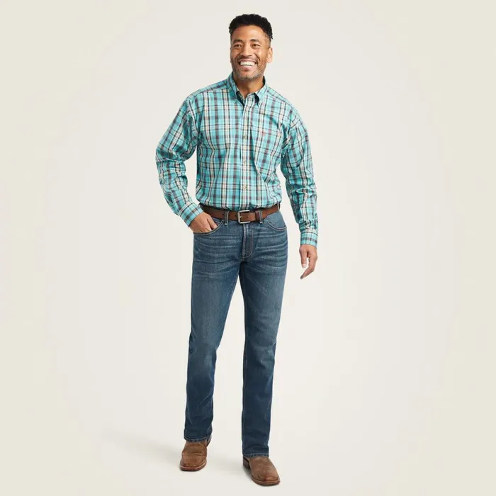 Men Pro Series Kian Classic Fit Shirt Ocean Depths Ariat Button Down Shirts Men Pro Series Kian Classic Fit Shirt Ocean Depths Ariat Button Down Shirts