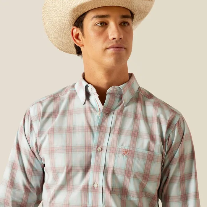 Men Pro Series King Fitted Shirt Sky Ariat Button Down Shirts Men Pro Series King Fitted Shirt Sky Ariat Button Down Shirts