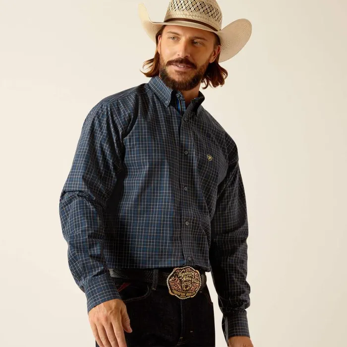 Men Pro Series Pharell Classic Fit Shirt Navy Ariat Button Down Shirts