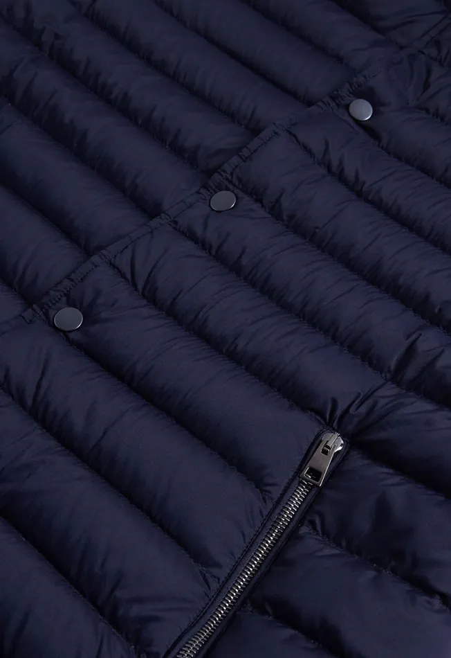 Men Quilted Nylon Vest Navy Paul Stuart Outerwear