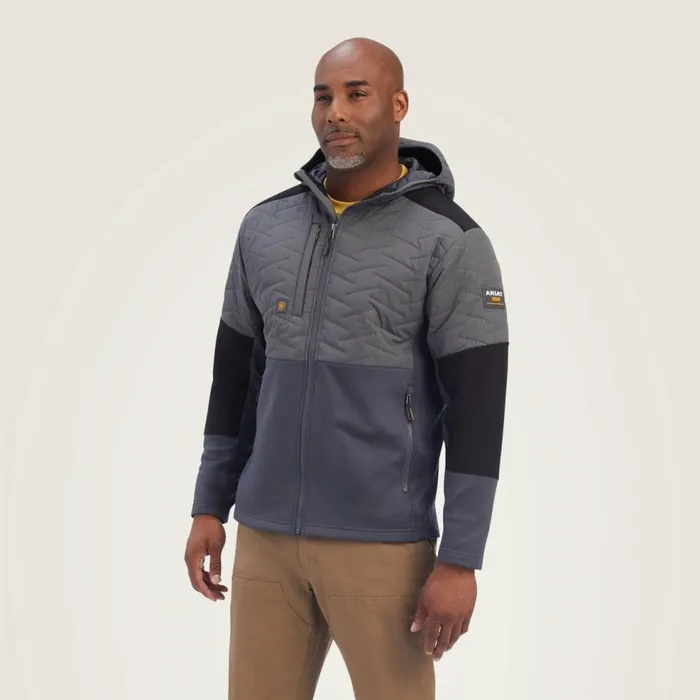Men Rebar Cloud 9 Insulated Jacket Rebar Grey Ariat Jackets and Vests