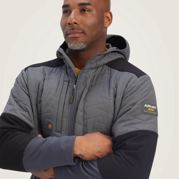 Men Rebar Cloud 9 Insulated Jacket Rebar Grey Ariat Jackets and Vests Men Rebar Cloud 9 Insulated Jacket Rebar Grey Ariat Jackets and Vests