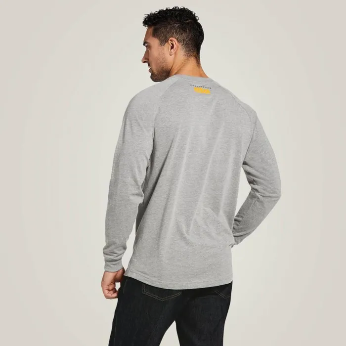 Men Rebar Cotton Strong Block TShirt Heather Grey Ariat TShirts and Polos Men Rebar Cotton Strong Block TShirt Heather Grey Ariat TShirts and Polos