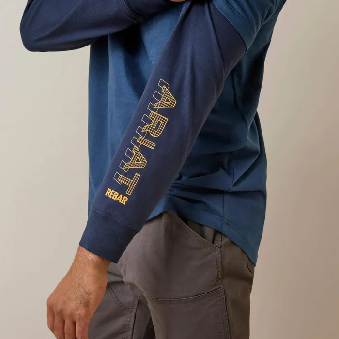 Men Rebar Cotton Strong Dually Blue Wink Teal Navy Ariat TShirts and Polos Men Rebar Cotton Strong Dually Blue Wink Teal Navy Ariat TShirts and Polos