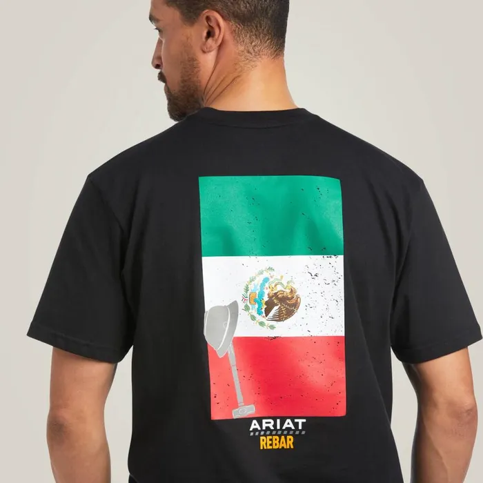 Men Rebar Cotton Strong Mexican Pride Graphic TShirt Black Ariat TShirts and Polos Men Rebar Cotton Strong Mexican Pride Graphic TShirt Black Ariat TShirts and Polos