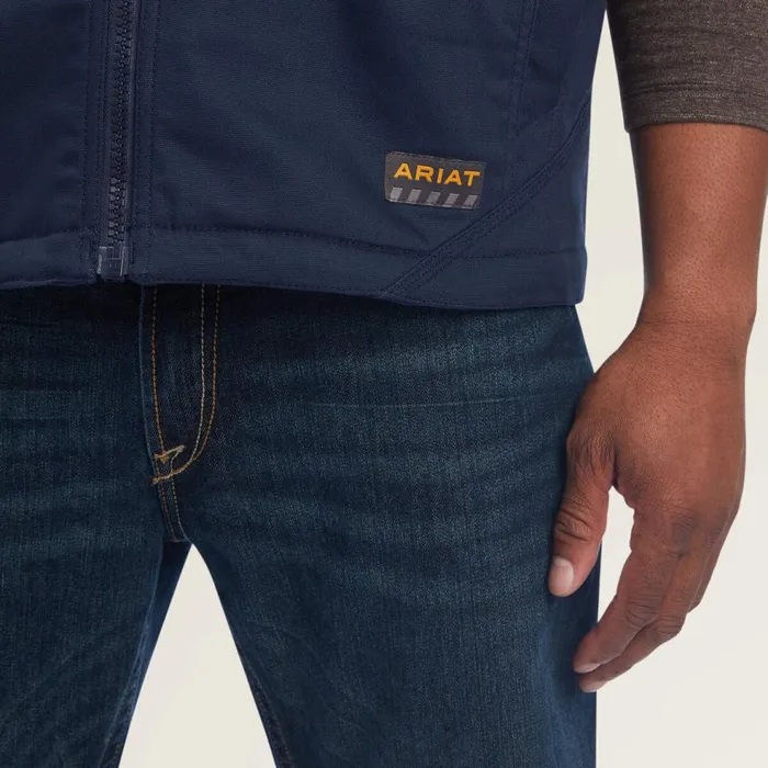Men Rebar DuraCanvas Vest Navy Ariat Jackets and Vests Men Rebar DuraCanvas Vest Navy Ariat Jackets and Vests