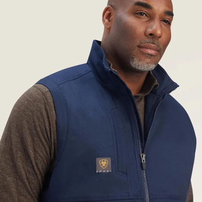 Men Rebar DuraCanvas Vest Navy Ariat Jackets and Vests Men Rebar DuraCanvas Vest Navy Ariat Jackets and Vests