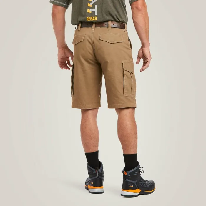 Men Rebar DuraStretch Made Tough Cargo 11034 Short Field Khaki Ariat Pants and Shorts Men Rebar DuraStretch Made Tough Cargo 11034 Short Field Khaki Ariat Pants and Shorts