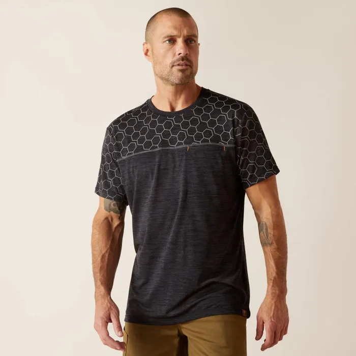 Men Rebar Evolution Reflective TShirt Black Ariat TShirts and Polos