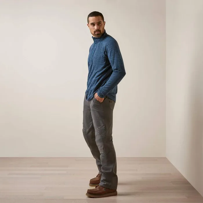 Men Rebar Gridwork Baselayer 14 Zip TShirt Blue Wink Teal Ariat TShirts and Polos Men Rebar Gridwork Baselayer 14 Zip TShirt Blue Wink Teal Ariat TShirts and Polos