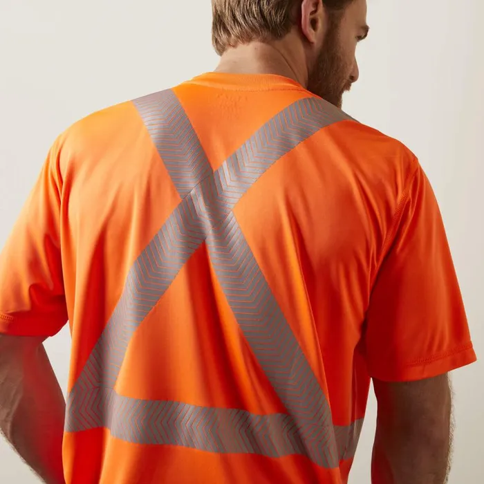 Men Rebar HiVis ANSI TShirt Hivis Orange Ariat TShirts and Polos Men Rebar HiVis ANSI TShirt Hivis Orange Ariat TShirts and Polos