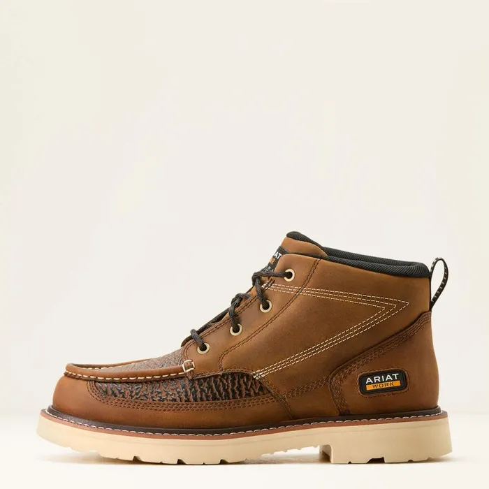 Men Rebar Lift Chukka Work Boot Distressed Brownsharkskin Print Ariat Work Boots Men Rebar Lift Chukka Work Boot Distressed Brownsharkskin Print Ariat Work Boots