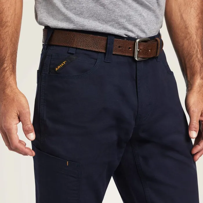 Men Rebar M4 Low Rise DuraStretch Made Tough Stackable Straight Leg Pant Navy Ariat Pants and Shorts Men Rebar M4 Low Rise DuraStretch Made Tough Stackable Straight Leg Pant Navy Ariat Pants and Shorts
