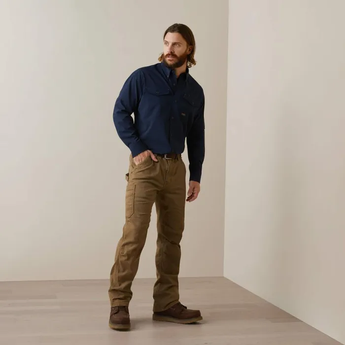 Men Rebar Made Tough VentTEK DuraStretch Work Shirt Navy Ariat Button Down Shirts Men Rebar Made Tough VentTEK DuraStretch Work Shirt Navy Ariat Button Down Shirts