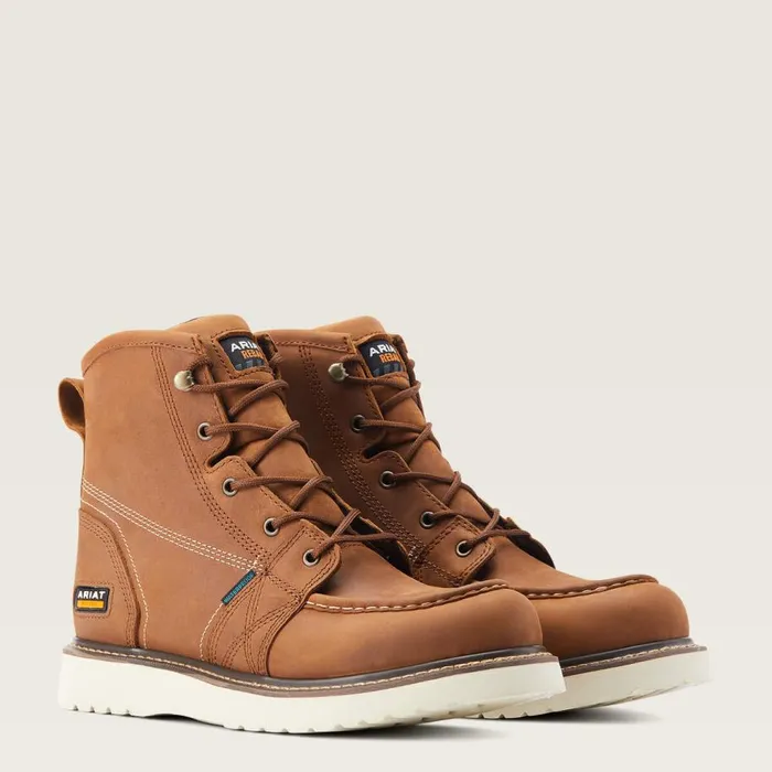 Men Rebar Wedge Moc Toe 6034 Waterproof Work Boot Aged Honey Ariat Work Boots Men Rebar Wedge Moc Toe 6034 Waterproof Work Boot Aged Honey Ariat Work Boots
