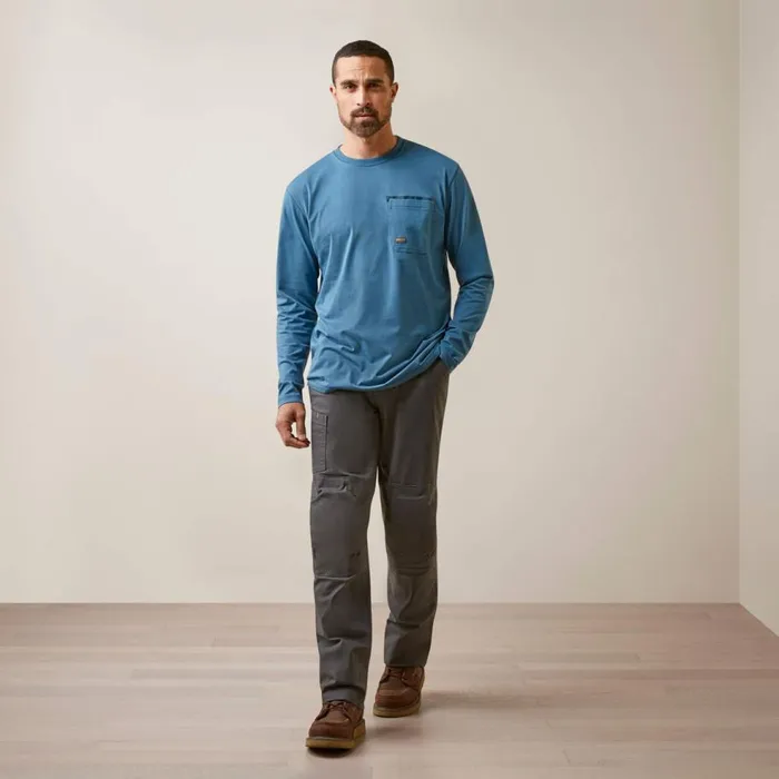 Men Rebar Workman Blueprint Indian Teal Ariat TShirts and Polos Men Rebar Workman Blueprint Indian Teal Ariat TShirts and Polos