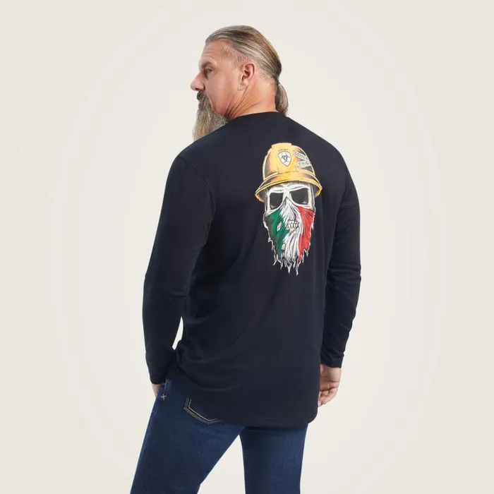 Men Rebar Workman Born For This Graphic TShirt Black Ariat TShirts and Polos