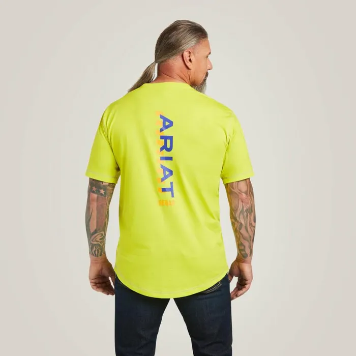 Men Rebar Workman Logo TShirt Sulphur Spring Ariat TShirts and Polos