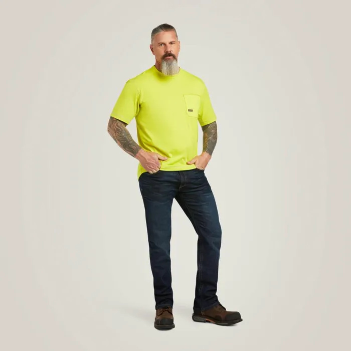 Men Rebar Workman Logo TShirt Sulphur Spring Ariat TShirts and Polos Men Rebar Workman Logo TShirt Sulphur Spring Ariat TShirts and Polos