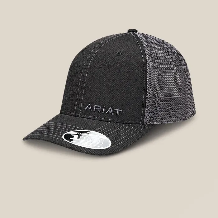 Men Rev Snapback Cap Black Ariat Hats and Caps