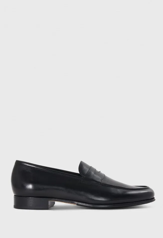 Men Ritz Leather Penny Loafer Black Paul Stuart Loafers