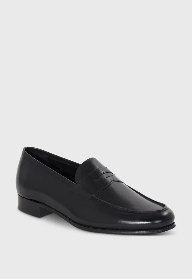 Men Ritz Leather Penny Loafer Black Paul Stuart Loafers Men Ritz Leather Penny Loafer Black Paul Stuart Loafers