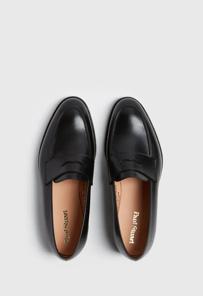 Men Rosebery Leather Penny Loafer Black Paul Stuart Loafers Men Rosebery Leather Penny Loafer Black Paul Stuart Loafers