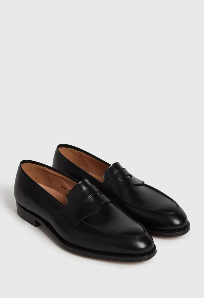 Men Rosebery Leather Penny Loafer Black Paul Stuart Loafers Men Rosebery Leather Penny Loafer Black Paul Stuart Loafers
